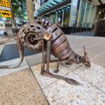 Kangaroo Sculpture on George St Brisbane