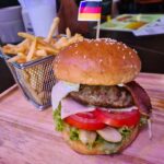 Burger at Old German Beerhouse Soi 11 Bangkok