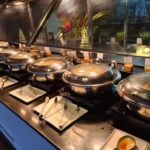 Hot Food Buffet Breakfast at Atrium Restaurant Doubletree by Hilton Cairns