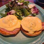 Eggs Benedict Breakfast at Musashino Mori Diner Shinjuku Central Park Tokyo