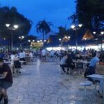 Open air dining at Newton Food Centre