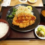 Tonkatsu set at Bairin Restaurant Ginza Tokyo